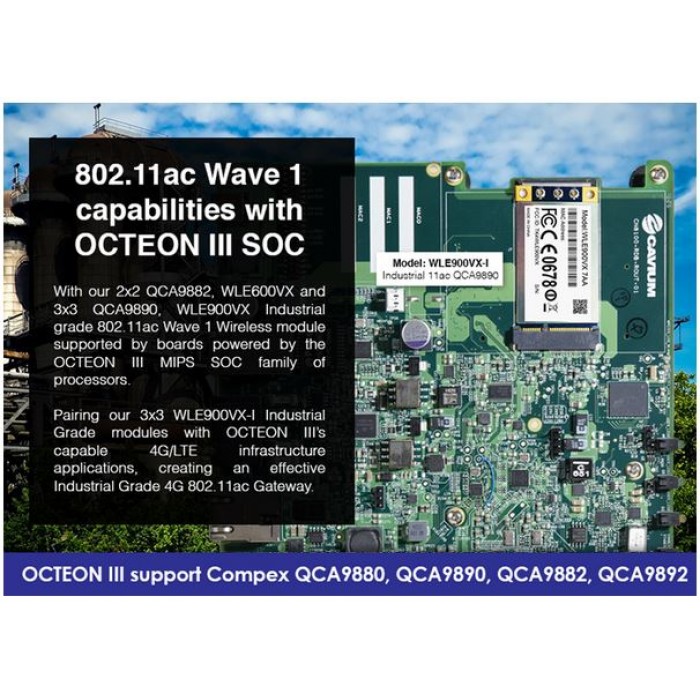 COMPEX QCA9890 WLE900VX - i 7BA Industrial-grade 3*3 802.11ac Dual band Radio miniPCIe module - Image 5