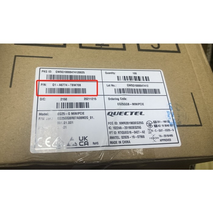Quectel EG25-G Mini PCIe IoT/M2M-optimized LTE Cat 4 Module, EG25GGB-MINIPCIE - Image 5