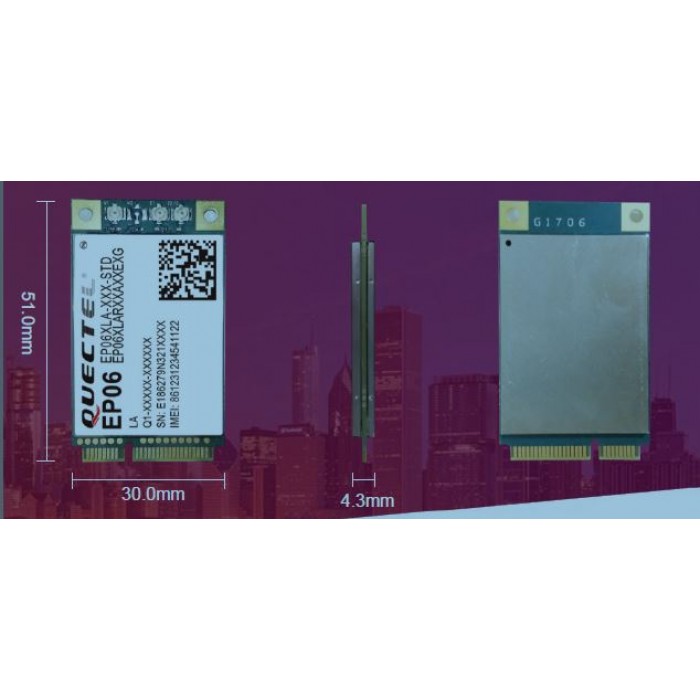 Quectel EP06 miniPCIe - optimized LTE Cat 6 Module ver EP06-E version for EU, AU, BR , LTE-A (5G GSM) ready - Image 2