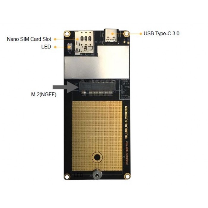 LTE 5G M2 NGFF to type-C USB 3.0 dongle for most M.2 interface 5G modules, GT5G-CV - Image 2