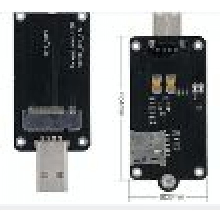 524WiFi M.2 (NGFF) to USB 2.0 Computer Adapter with SIM Card Slot for WWAN/LTE/4G Module