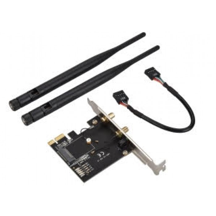 PC adapter for M.2 5G 4G LTE modules incl Pigtails, Antennas, USB PIN cable, 524wifi ProPlus serie