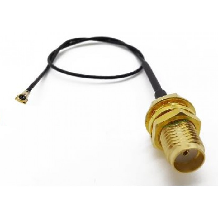 524wifi 5G 4G LTE Pigtail cable Ipex 4.0 head 1.20mm Ø0.81mm MHF4 6GHz Female to SMA Female 15cm, for M.2 modules