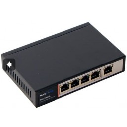 MaxLink PSAT-5-4P PoE switch, 5x LAN/4x PoE, 802.3at, 96W, 10/100Mbps