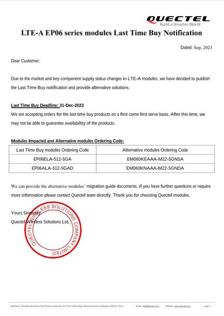 Quectel EP06 miniPCIe - optimized LTE Cat 6 Module ver EP06-E version for EU, AU, BR , LTE-A (5G GSM) ready - Image 3