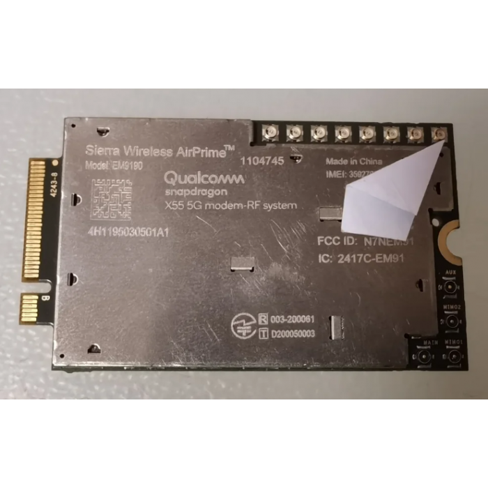 SEMTECH Qualcomm SDX55 Sierra Wireless EM9190 5G NR Sub-6 GHz and mmWave Module