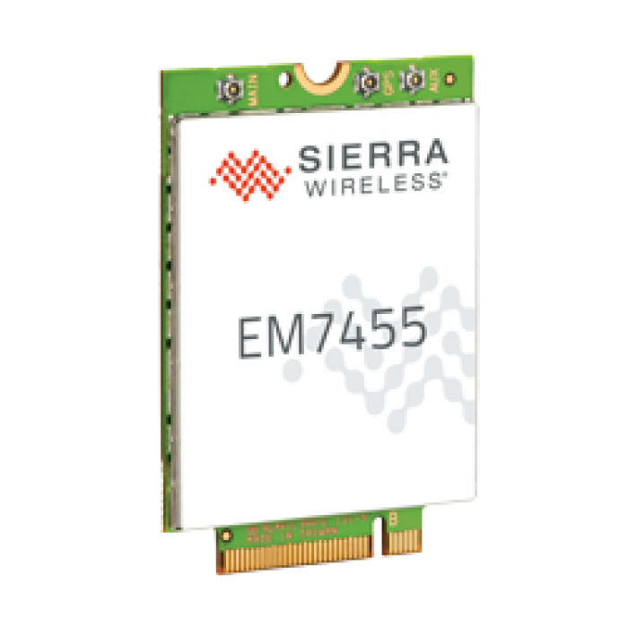 SEMTECH EM7455 AirPrime Sierra wireless Module M.2, LTE-A CAT 6, DC-HSPA+, HSPA+, HSDPA, HSUPA, WCDMA, GSM, GPRS, EDGE, CDMA, GNSS