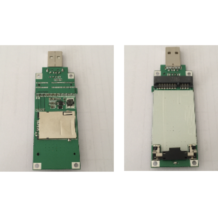 524wifi Mini PCI-E to USB Adapter with SIM Card Slot for WWAN/LTE modules for 3G / 4G Network Cards