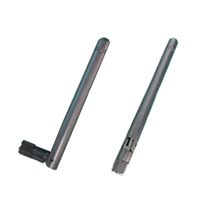 Wallys WiFi 6E mini rSMA dipol omni antenna, 3 - 4 dBi, 2.4 -2.5 & 5.15 - 7.15 GHz frequency, model DRA24126ESBE