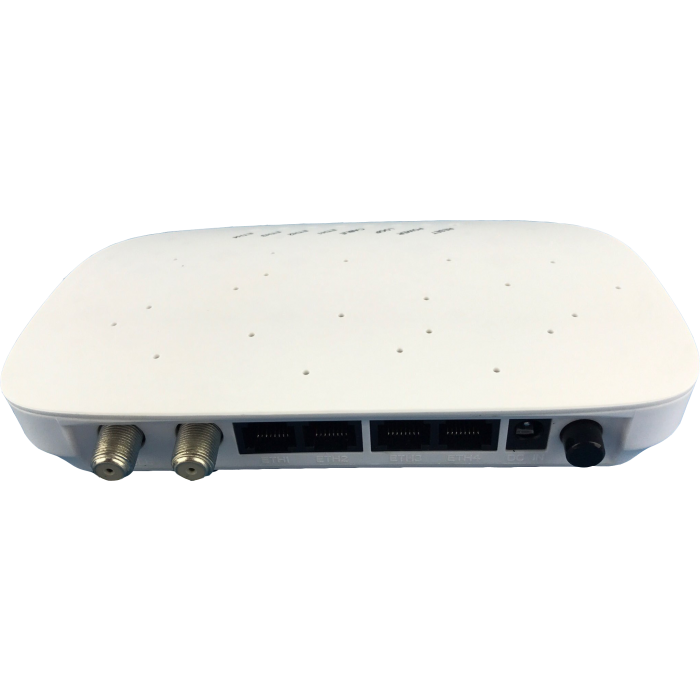 Wodaplug 1000 EOC Slave, 7.5Mhz-86Mhz / AV2, 1000Mbps, DS78LE, Indoor, 2xF, 4xLAN 100Mb Coax internet