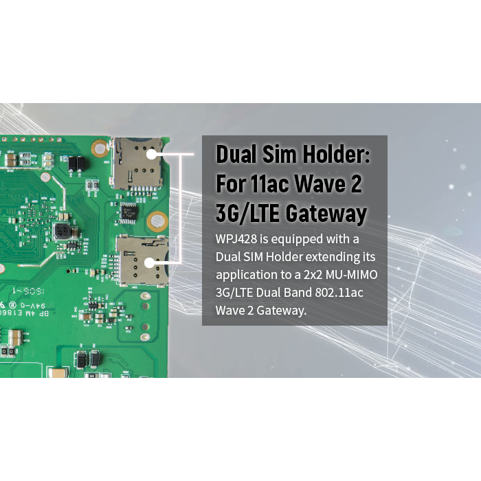 WPJ428 Multi-function IPQ4028 Embedded Board, 710MHz CPU / 2x GE Port / Dual Band 802.11ac Wave 2, LTE Gateway - Image 6