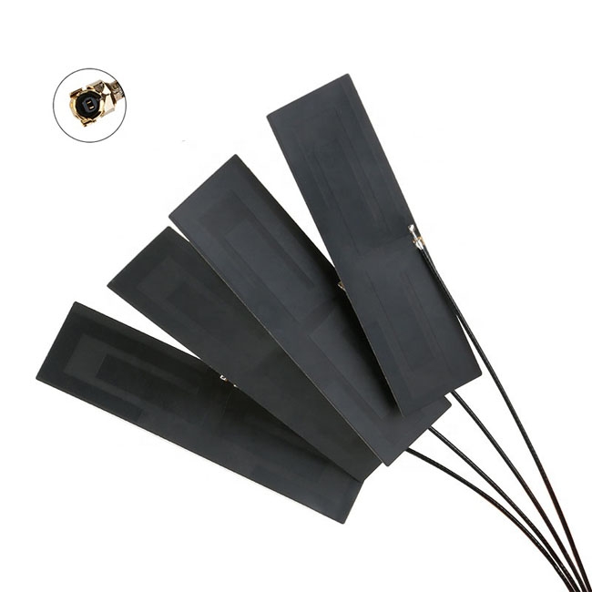 524LTE Whip3 3dBi Passive GSM LTE 5G 4G PCB FPC Antenna with pigtail  i-pex4 for MHF4 M.2 LTE modules