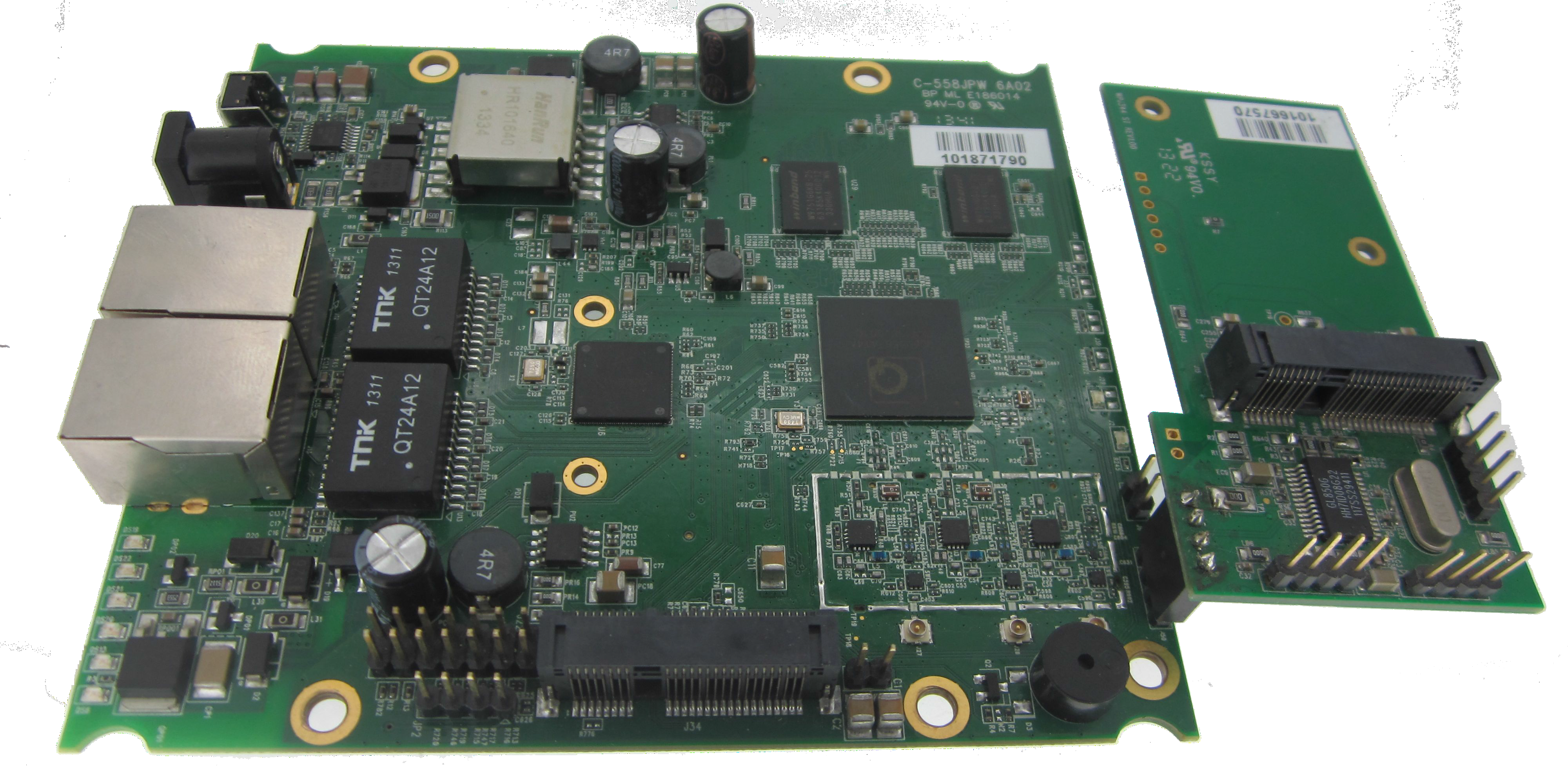USB HUB DAUGHTER BOARD for WPJ344 / 558 , 2*USB 2.0 + USB miniPCIe, compex