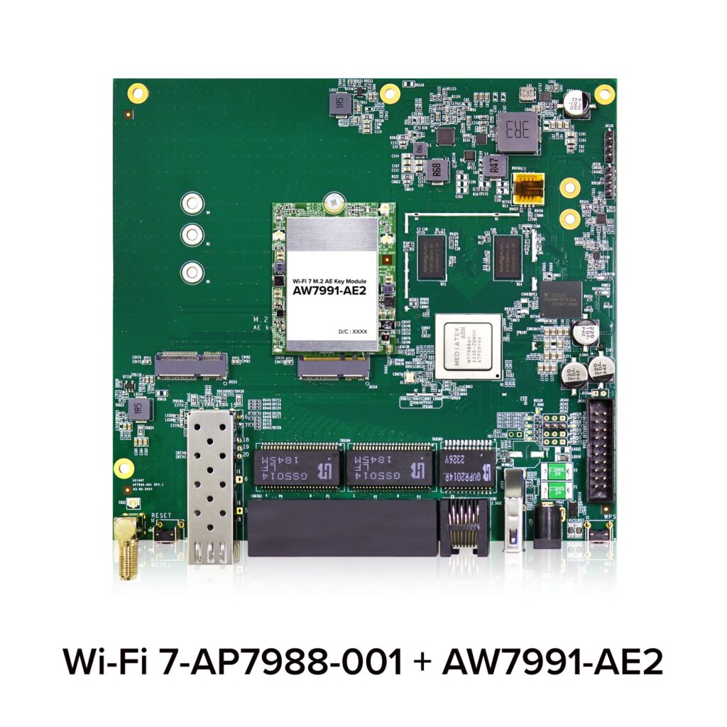 MediaTek Wi-Fi 7 Development Platform DP-BE300 MT7988A quad-core ARM Cortex-A73 processor, 1GB DDR4 RAM, router board