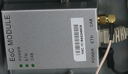 Wodaplug EOC modem with Gigabit port RL7410T, 700Mbps, 1*GE LAN, 1xF coax connector, Qualcomm chipset, Homeplug AV - Image 2