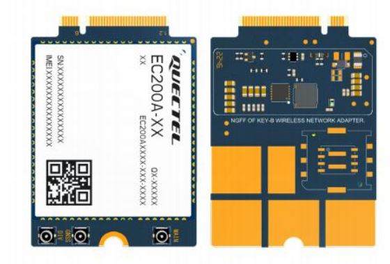 Quectel EC200A-EU m.2 Key-B optimized LTE Cat 4 Module Europe EMEA version