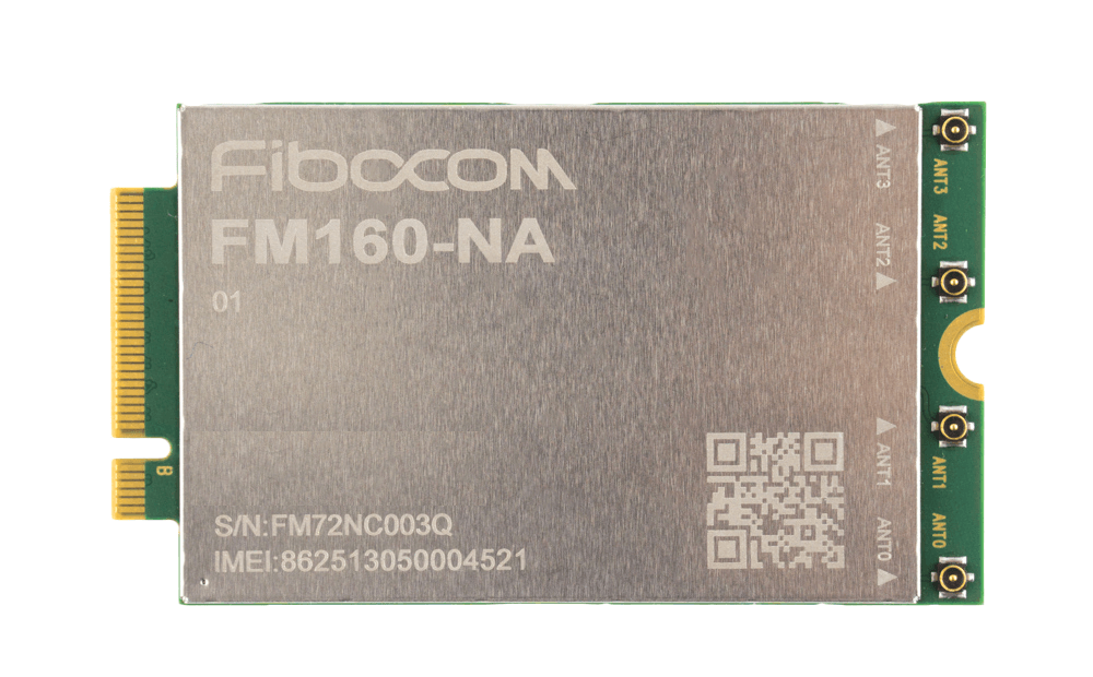 Qualcomm SDX62 FIBOCOM FM160-EAU-01 LTE Advanced 5G NR Sub6 M.2 data module with 3GPP Release 16