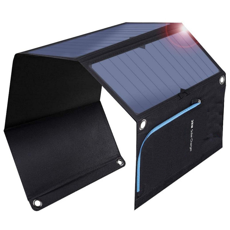 Foldable charging treasure Solar Panel WDS-X28 28W / 4 panels 2 x USB 5V/2,4A QCH 3.0