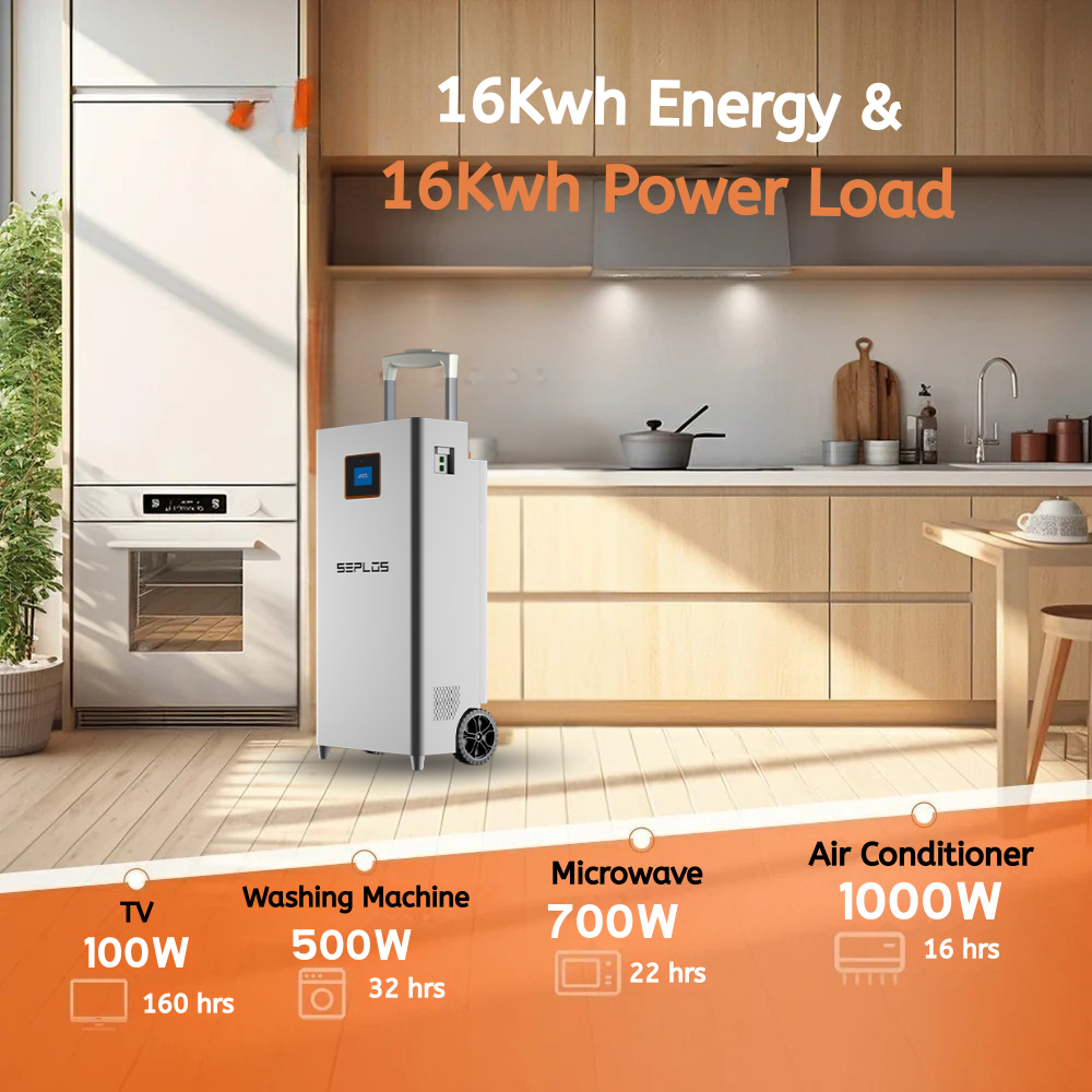 SEPLOS Mason 314L EVE V3.0 — 16 kWh LFP battery — product view 3