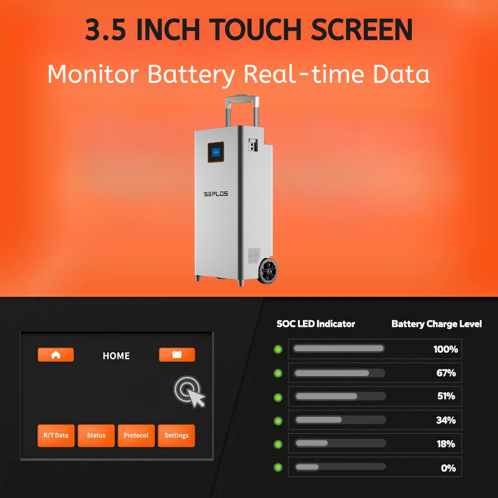 SEPLOS Mason 314L EVE V3.0 — 16 kWh LFP battery — product view 4