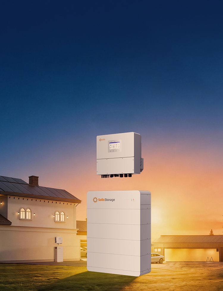 Modulární bateriová sestava Solis FlexHome-H s hybridním střídačem; prodává se jeden bateriový modul 5 kWh