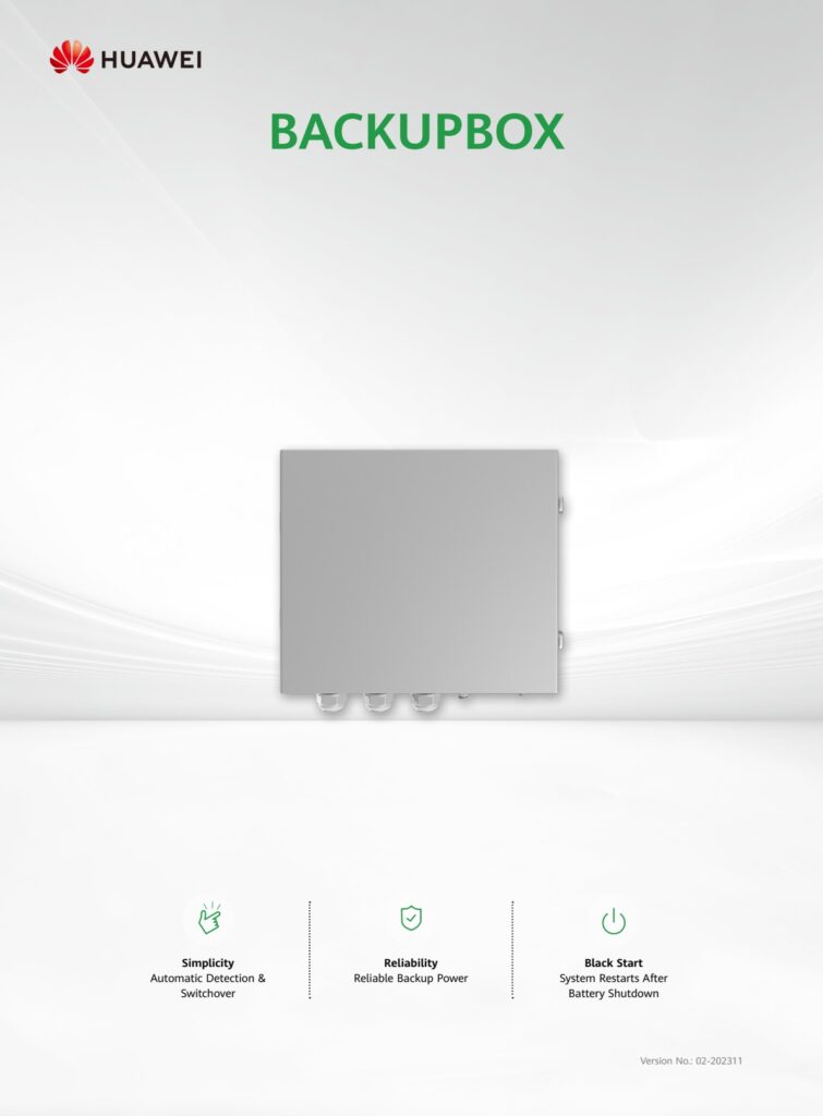 Huawei Backup Box-B0 jednofázové přepínací zařízení záložního napájení 02406294