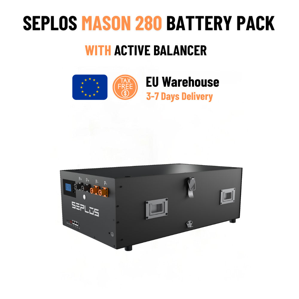 SEPLOS Mason 280 Rack Active — 14.3 kWh LFP battery