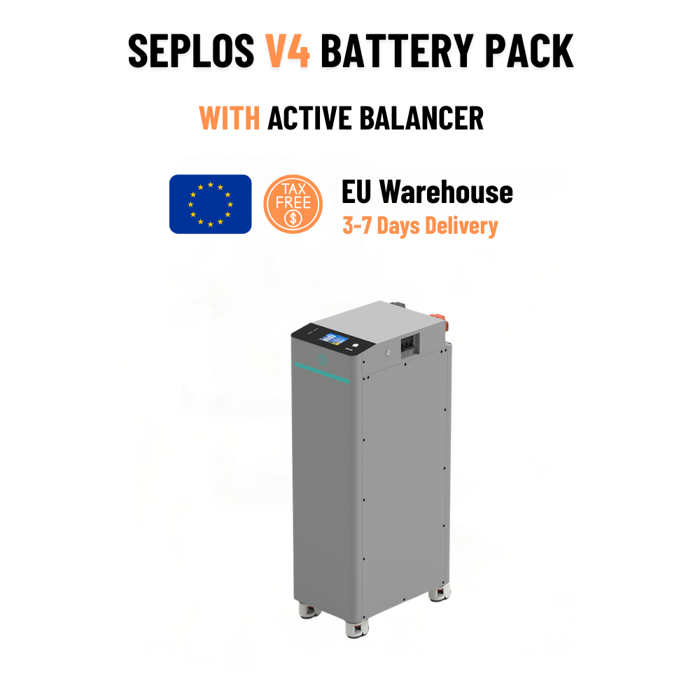 SEPLOS V4 Silver — 14.3 kWh LFP battery