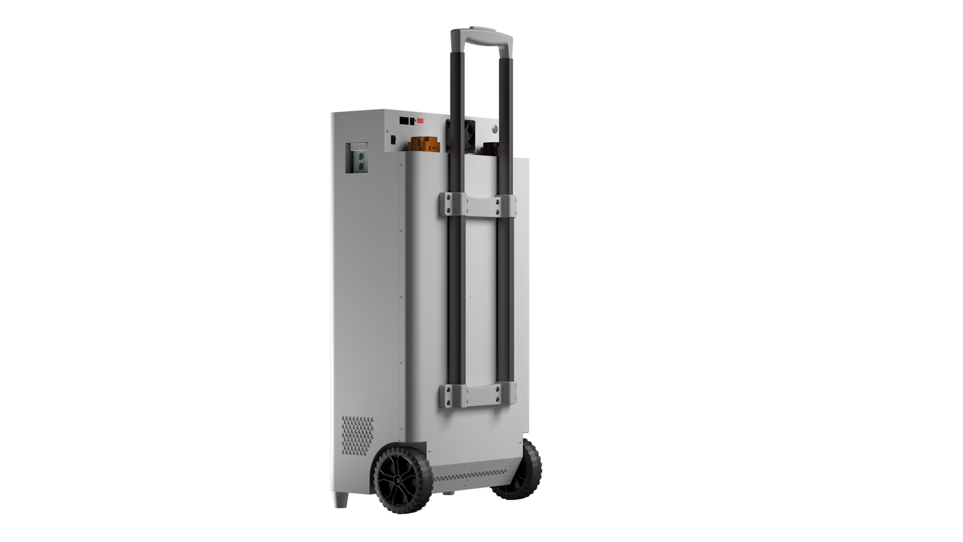 SEPLOS MASON-314L-O – rear view with extended pull handle and wheels