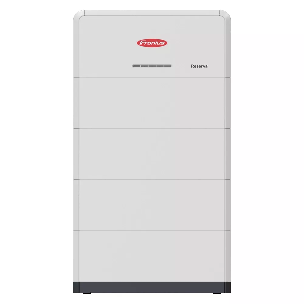 Kontext systému Fronius Reserva — samostatně prodávané BMS se základnou