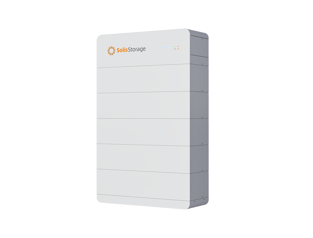 Kontext věže Solis FlexHome-L — samostatně se prodává jeden modul FlexHome-BAT5kWh-L