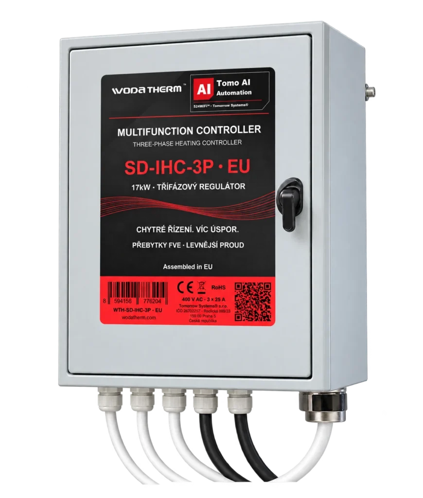WodaTherm™ SD-IHC-3P 17kW — produktová vizualizace zavřené skříně